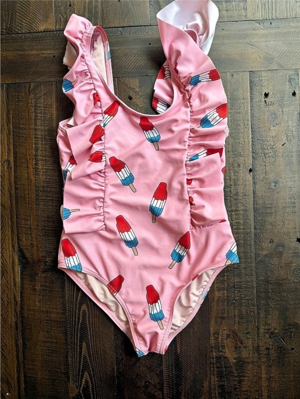 Lola + The Boys Girls One-Piece Swimsuit Pink Size 8 Bomb Pop